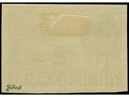 1943, Zulassungsmarke, ungezähnt, sauber ungebraucht, tadellos, sign. Gilbert sowie Fotoattest Brunel (2020)