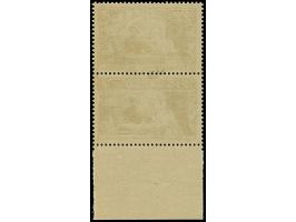 1940, La Mansarde 50C. im senkrechten Unterrandpaar mit gemeinsamen, waagerechten Aufdruck, postfrisch, tadellos, sehr selten