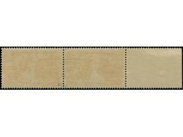 1940, Musica 50+20C. im waagerechten Seitenrandpaar mit gemeinsamem waagerechten Aufdruck, postfrisch, tadellos, sehr selten,