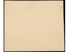 1941, Wappen 1P., Probedruck in schwarz auf ungummiertem Kartonpapier, Viererblock aus der linken unteren Bogenecke, tadellos