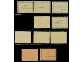 1943, Verwaltungsausschuss 25C-5L., je mit Aufdruckfehler "Verwaltungsausscuuss", postfrisch, tadellos, komplett bei einer Au