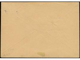 1941, 23 Jahre Rote Armee 30 K. mit rotem Handstempelaufdruck “PLESKAU”, sauber mit blauem Stempel “PSKOV -9 8 41” auf Briefk