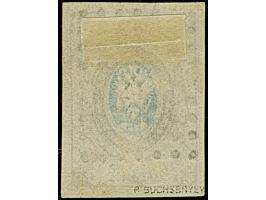 KOZELSK: 10 kopeck brown &amp; blue, good to large margins, used with central clear strike of dotted rectangular "154". Very 