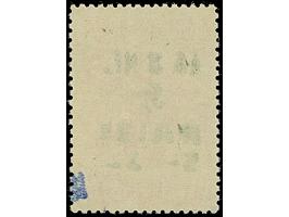 1942, Hakenkreuz 4mm: 5 Rbl. auf 10 K. lilarosa, postfrisch, tadellos, eine außerordentlich seltene Marke, sign. EKeiler sowi