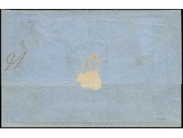 MARIUPOL (Ukraine): 10 kopeck brown &amp; blue, large margins, tied by pre-philatelic double line "MARIUPOL 9 APRIL 1858" to 