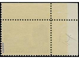 1943, Zulassungsmarke, linke obere Bogenecke, postfrisch, tadellos und sehr dekorativ, sign. Pickenpack sowie Fotoattest Brun