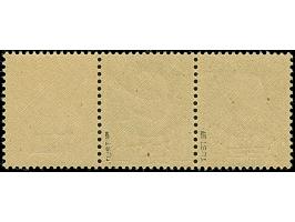 Pétain 2Fr., waagerechtes Paar mit Leerfeld in Markengröße rechts, die linke Marke mit kopfstehendem, die rechte Marke sowie 