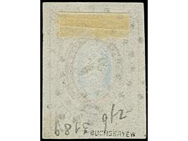 ST.PETERSBURG: 10 kopeck brown &amp; blue, large even margins, used with central dotted circle "1". Very fine and fresh. Only