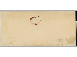 SCHRUNDEN (Latvia): 10 kopeck brown &amp; blue, good to large margins, tied by dotted rectangular "244", with adjacent pre-ph