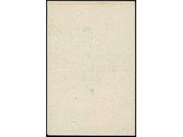 1939, Burg Karlstein 50H., schwarzblaugrün, Einzelabzug auf ungummiertem Papier (42x65mm), in von der endgültigen Ausgabe etw