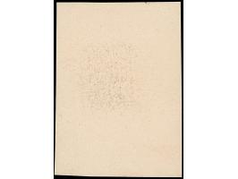 1939, Prag 1K. lilabraun, Einzelabzug auf ungummiertem Papier (46x64mm), in von der endgültigen Ausgabe etwas abweichendem Fo