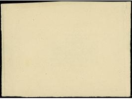 1940, Lainsitz-Brücke mit Bechin im Hintergrund 5K. schwarzgrün, Einzelabzug in abweichendem Format, die Schriftleisten sind 