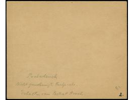 1940, Rotes Kreuz 1,20 K. dunkelrosa mit Zierfeld rechts, Farbprobedruck im Kleinbogenformat, sauber in Passepartout montiert