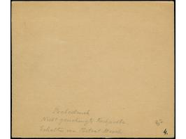 1940, Rotes Kreuz 1,20 K. blaugrün mit Zierfeld rechts, Farbprobedruck im Kleinbogenformat, sauber in Passepartout montiert, 