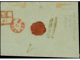 SVENTSIANY (LITHUANIA): 10 kopeck brown &amp; blue, good to large &nbsp;margins, tied by boxed pre-philatelic "SVIENTSIANY" w