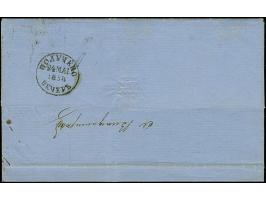 TAUROGGEN (Lithuania): 10 kopeck brown &amp; blue, good to large margins, tied by boxed &nbsp;"TAUROGEN 21 MAY 1858" and oval