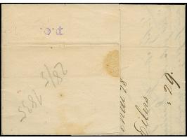 “ZETEL” handschriftlicher Aufgabevermerk auf komplettem Faltbrief (datiert Zetel 28.5.1835) mit schwarzem L2 “NEUENBURG MAY 2