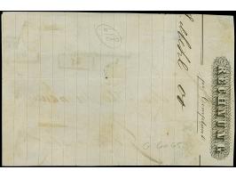 ⅓ Sgr. auf grün im senkrechten Dreierstreifen &nbsp;je mit klarem blauem Rahmenstempel “LOHNE 3.1.” auf Briefvorderseite nach