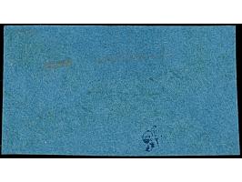 1/30 Th. auf blau in Type I und Type III als waagerechtes Paar mit blauem L1 “LANGWARDEN”. Das farbfrische Paar ist allseits 