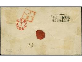 WILNO (Lithuania): 10 kopeck brown &amp; blue, ample to large &nbsp;margins, tied by dotted circle "5" to small cover to Warz