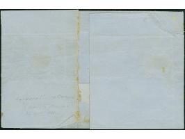 KARGOPOL: 10 kopeck brown &amp; blue, clear at upper right, otherwise large margins, tied by pre-philatelic straight-line "KA