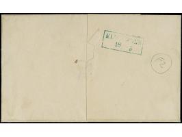 “ABBEHAUSEN 18.V.” blauer Rahmenstempel klar auf allseits breit- bis überrandig geschnittener 1 Gr. lebhaftgraublau auf Faltb