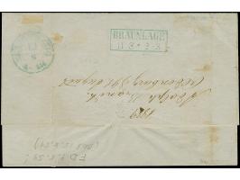 1 Gr. auf lebhaftgraublau im waagerechten Dreierstreifen mit blauem Rahmenstempel “OLDENBURG 9.8.(59)” als tarifgerechte Mehr