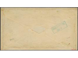 2 Gr. auf mattrötlichkarmin, farbfrisch und allseits besonders breitrandig mit blauem Rahmenstempel “CLOPPENBURG 28.6.” auf B