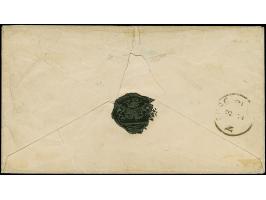 3 Sgr. auf gelb mit blauem DKr. “OLDENBURG 2.2." auf Briefkuvert der 3. Entfernungszone nach Erfurt mit Ausgabestempel. Der U