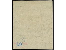 ⅓ Gr. moosgrün, farbfrisch, allseits voll- bis breitrandig im Schnitt, ungebraucht ohne Gummi, in tadelloser Erhaltung, Fotoa