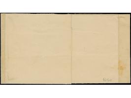 3 Gr. zitronengelb, farbfrisch und allseits voll- bis überrandig mit Teil der Nachbarmarke unten, mit blauem Rahmenstempel “S