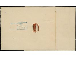 ½ Gr. orange mit Durchstich 11¾ im waagerechten Paar mit klarem, blauen Rahmenstempel “RODENKIRCHEN 26.5.(67)” als tarifgerec