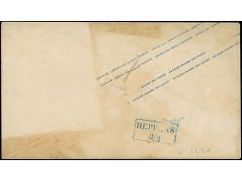 1861/62, Umschlag ½ Gr. dunkelbraun mit tarifgerechter Zufrankatur Ausgabe 1862 ½ Gr. orange mit Durchstich 11¾ und blauem Ra