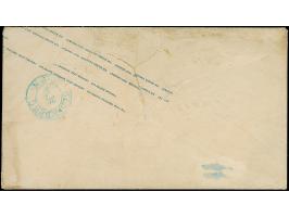 1862/64, Umschlag ½ Gr. mattorange mit tarifgerechter Zufrankatur Ausgabe 1862 ½ Gr. rotorange mit Durchstich 11¾ und blauem 