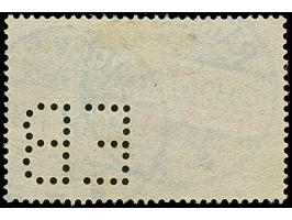 3 M. schwarzpurpurviolett, gez. 26:17, mit Firmen Lochung "EB" sauber entwertet "RATHENOW 2.10.07". Einwandfrei. Fotoattest J