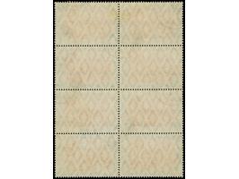 Friedensdruck 5 M. gelblichrot quarzend, senkrechter 8er-Block, sauber entwertet "UNTERTÜRKHEIM 13 SEP 11". Einwandfrei. Foto