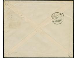 Korbedeckel 5 Mrd. M. durchstochen im Viererblock mit Unterrand und HAN “H 6308.23 24” in Mischfrankatur mit Rentenpfennig 3-