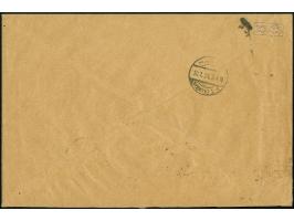 Schlangenaufdruck 50 Mrd. M. im senkrechten Dreierstreifen und drei Einzelmarken jeweils mit Stempel “DORTMUND 10.1.24” als t