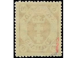 1922, Staatswappen 6 Mark rotkarmin mit Wasserzeichen 3Y “kleine Maschen liegend”, ungebraucht, tadellos, u.a. sign. H&amp;G 