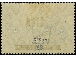 Nicht ausgegeben: 3 Mark schwarzviolettgrau, farbfrisch und gut gezähnt, sauber ungebraucht, tadellos. Lediglich ein Bogen zu