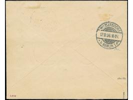 1905, Kaiseryacht ½-1 Dollar und 2½ Dollar. mit Zähnungslöcher 25:16 und Randstück 1½ Dollar mit Zähnungslöcher 26:17, jeweil