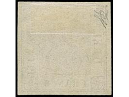 3 Pfg. braunrot, Platte III, Type 13, farbfrisch und allseits breitrandig, links vollständige und dreiseitig teilweise sichtb