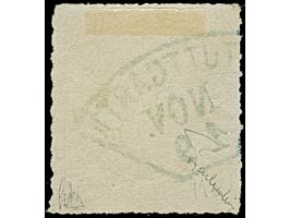 1869, 14 Kr. zitronengelb, sehr farbfrische Marke, allseits guter Durchstich, sauber mit blauem Fächerstempel “STUTTGART NOV.