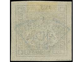 1873, 70 Kr. braunlila, farbfrisch und mit sehr schöner Wappenprägung, allseits breitrandig mit sichtbaren Schnittlinien (unt