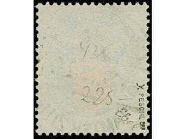 1928, Nothilfe 5 Pfg. mit stehendem Wasserzeichen (2X), sauber gestempelt und normal gezähnt, in einwandfreier Erhaltung. Ein