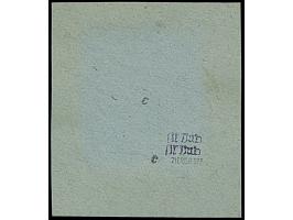 6 Pfg. grünlichschwarz in fast schwarzer Nuance (fetter Druck) mit Stempel “DRESDEN N25 3.11.45” auf Briefstück in tadelloser