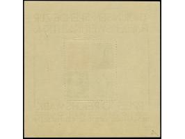 Weihnachts-Block auf weißem Papier mit Stempel “WEIMAR 1p 24.12.45”, in tadelloser Erhaltung. &nbsp;Ein schönes Exemplar mit 