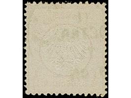 ½ Gr. orange mit Plattenfehler “Farbstrich an der rechten Wertziffer 2” (Feld 69), gestempelt, die farbfrische Marke ist deut