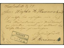 ½ Gr. orange mit Plattenfehler “gebrochenes S in GROSCHEN” (Feld 51), mit Rahmenstempel “SENDENHORST 7.7.(74)” als tarifgerec