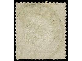 3 Kr. karmin mit Plattenfehler “Kerbe im Innenkreis unter D in DEUTSCHE, kreisförmiger Farbfleck unter der linken Wertziffer”